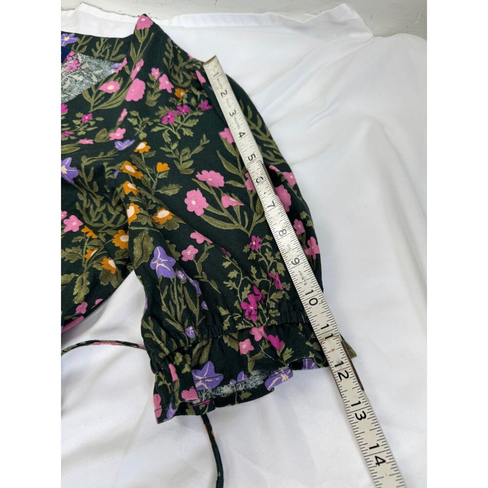 Princess Highway x ModCloth Wildflower Linen Blend Midi Dress NWOT US 12 Large - Picture 9 of 12